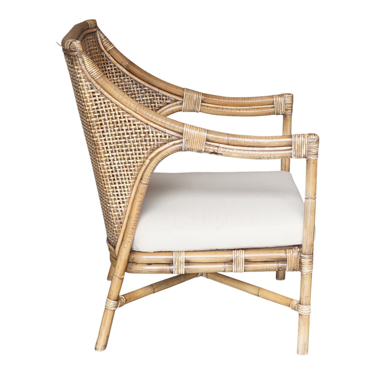 "Sheraton" Hamptons British Colonial Style Rattan Cane Chair - Image 2