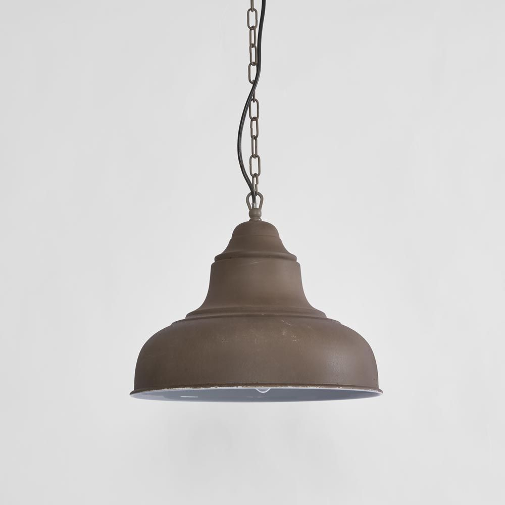 Brasserie Overhead Ceiling Pendant Small Rust (RRP $429) - Image 3