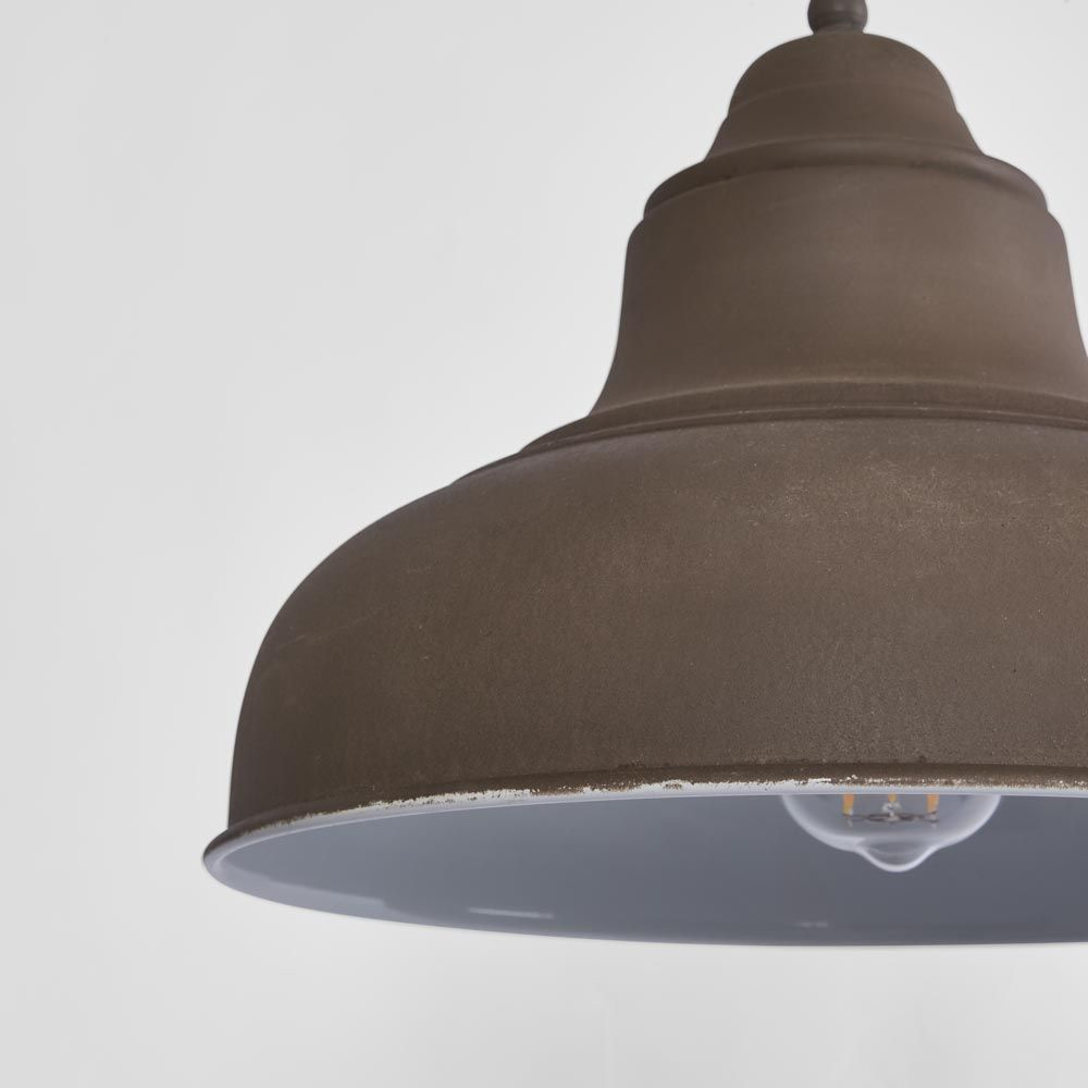 Brasserie Overhead Ceiling Pendant Small Rust (RRP $429) - Image 2