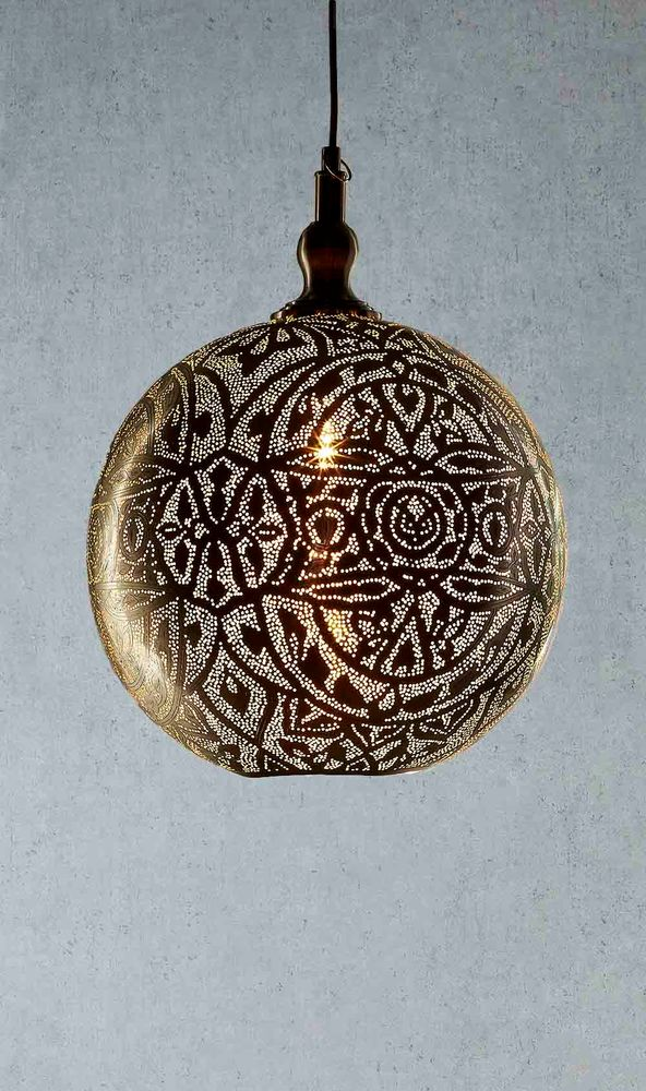 Moroccan Ball Ceiling Pendant Medium Silver (RRP $1430) - Image 3