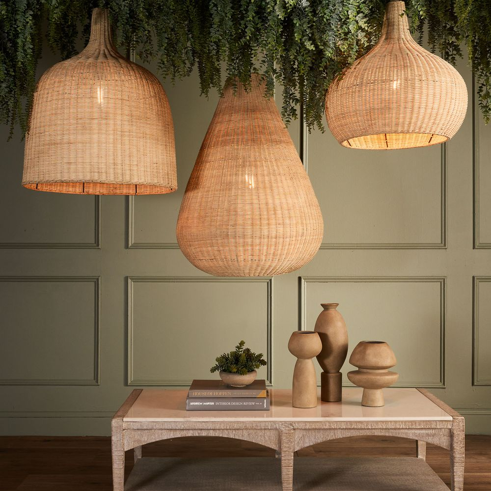 Coco Rattan Pendant (RRP $393.80) - Image 3