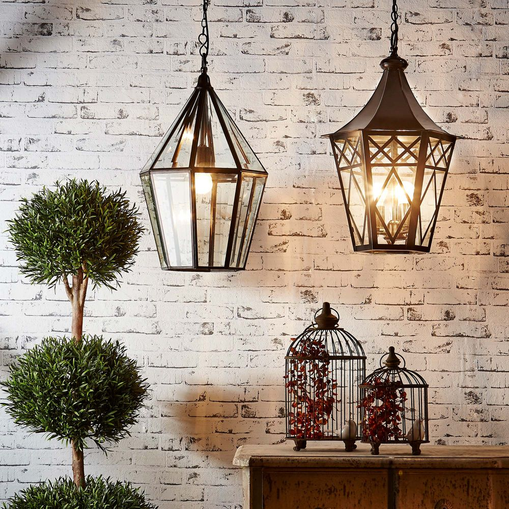 Belmont Glass Ceiling Pendant Black (RRP $1089) - Image 3