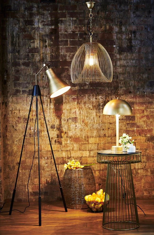Baker Ceiling Pendant Large Gold (RRP $473) - Image 3