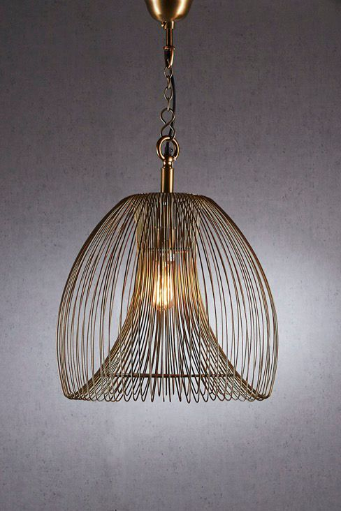 Baker Ceiling Pendant Large Gold (RRP $473) - Image 2
