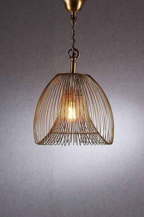 Baker Ceiling Pendant Small Gold (RRP $429) - Image 2