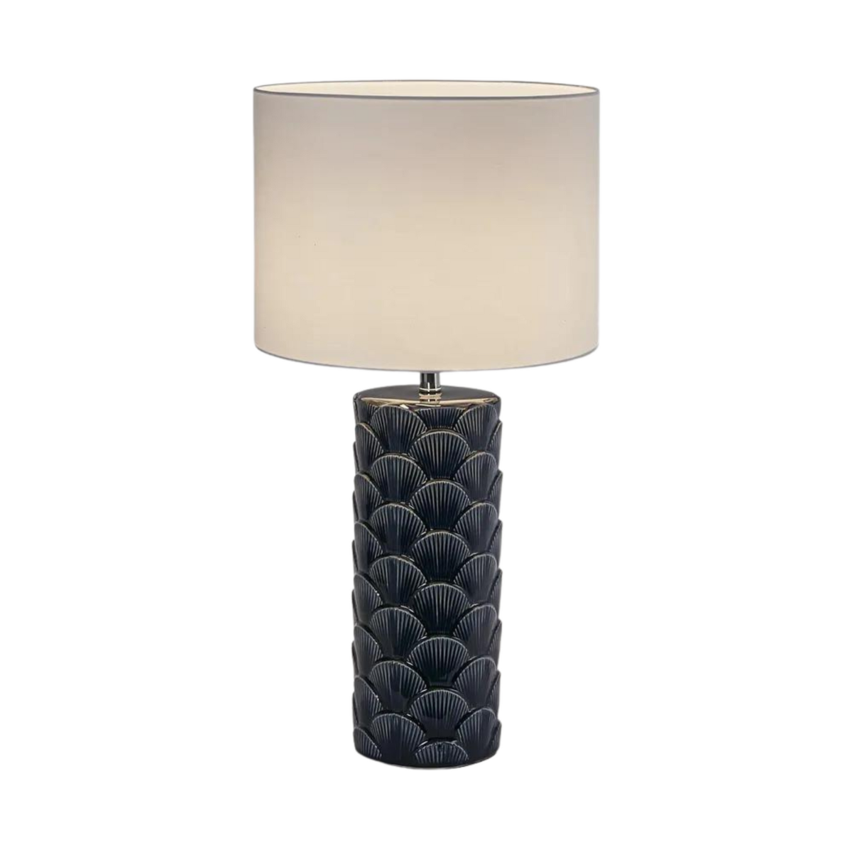 Fan Shell Table Lamp & Shade (RRP $289) - Image 2
