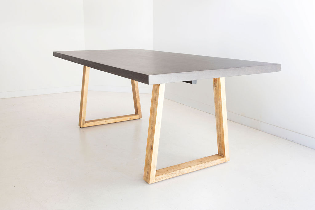 2.0m Sierra Elkstone Rectangular Dining Table – Ebony Black with Light Honey Legs - Image 8