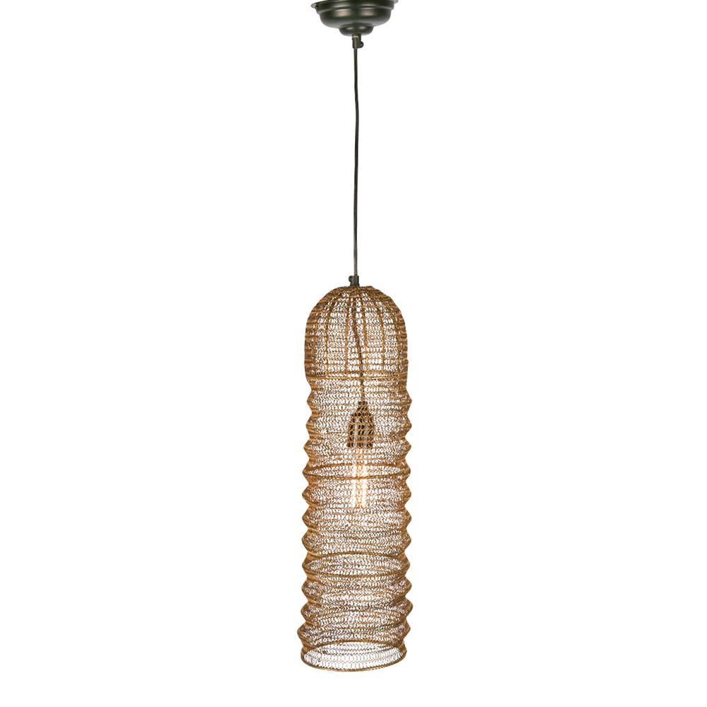 Monash Wire Mesh Ceiling Pendant Brass (RRP $187) - Image 2