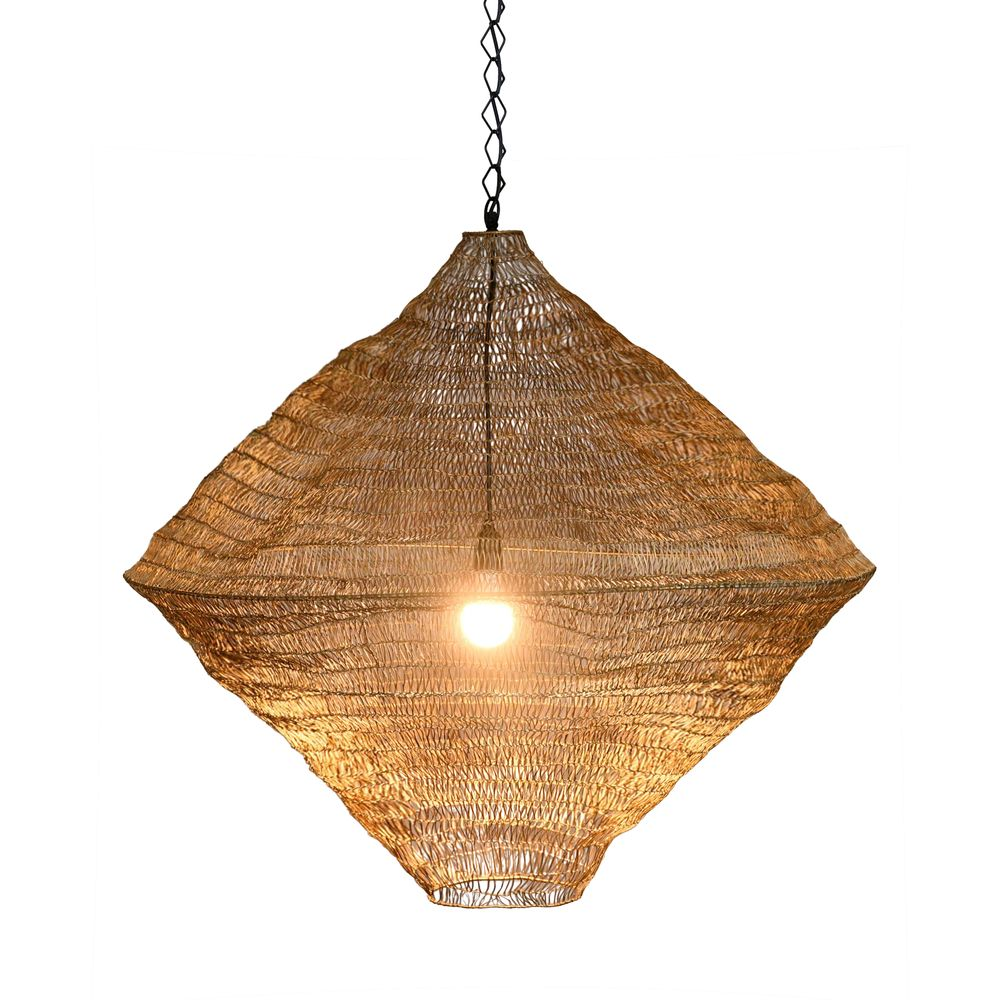 Metropolitan Ceiling Pendant Medium Brass (RRP $429) - Image 4