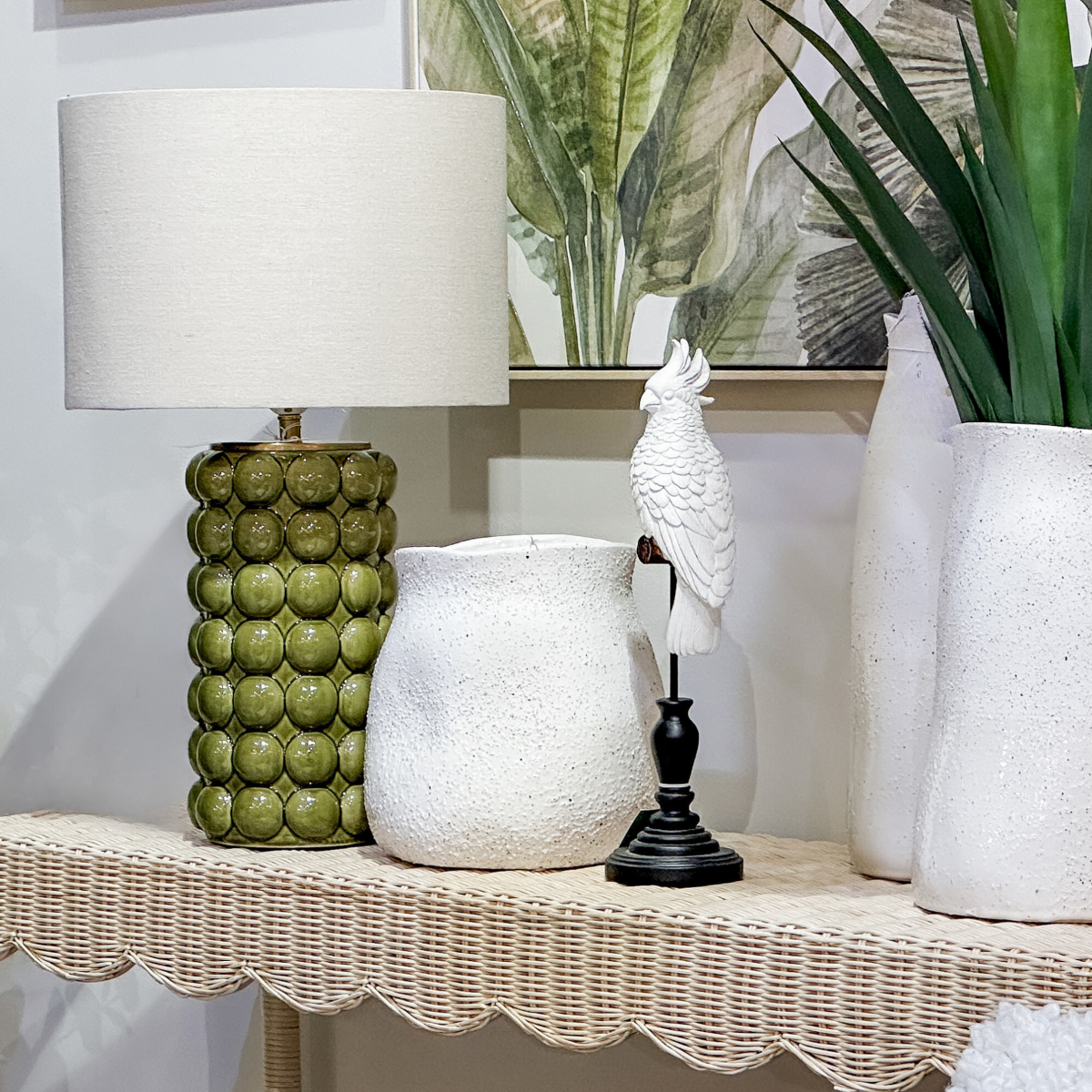 Condotti Green Table Lamp & Shade (RRP $189) - Image 2