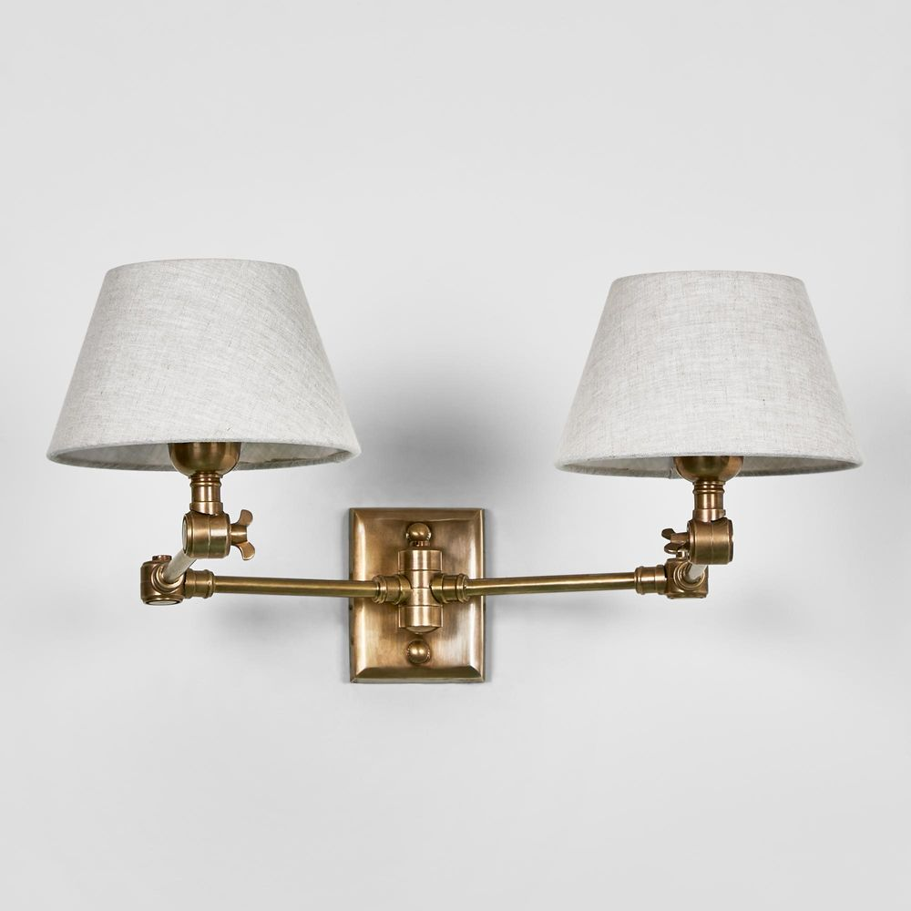 Worcester Wall Light Base Antique Brass (RRP $649) - Image 2