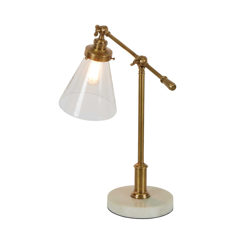 Verona Table lamp with Marble Base Brass (RRP $726) - Image 3