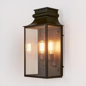 Westpoint Outdoor Wall Light Black (RRP $1034)