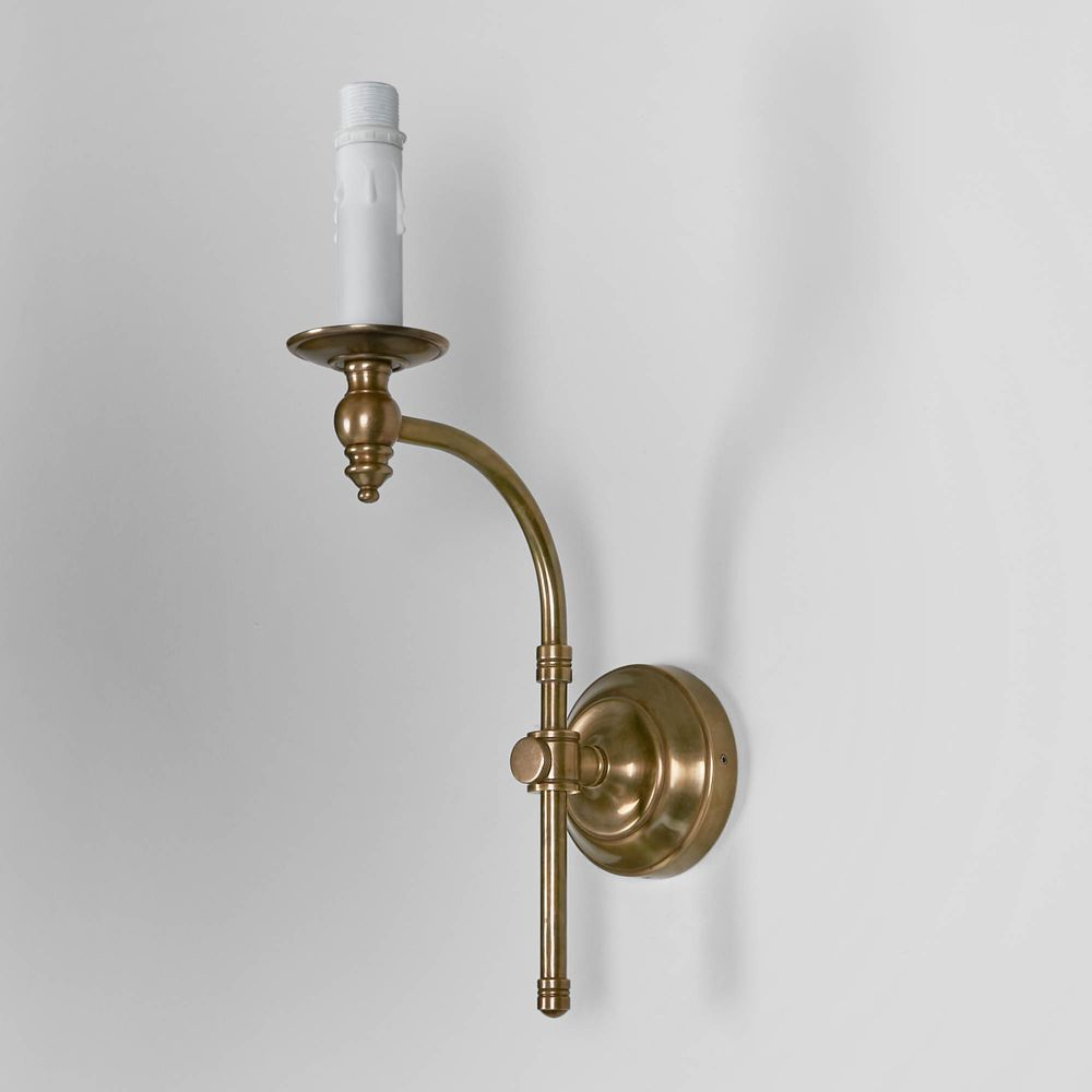 Soho Curved Wall Light Base Antique Brass (RRP $286) - Image 2