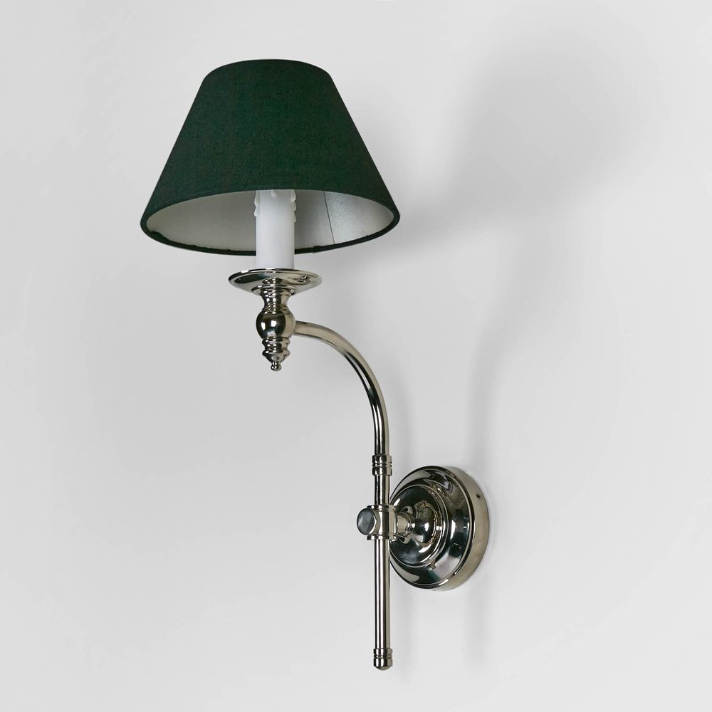 Soho Curved Wall Light Base Shiny Nickel (RRP $286) - Image 4