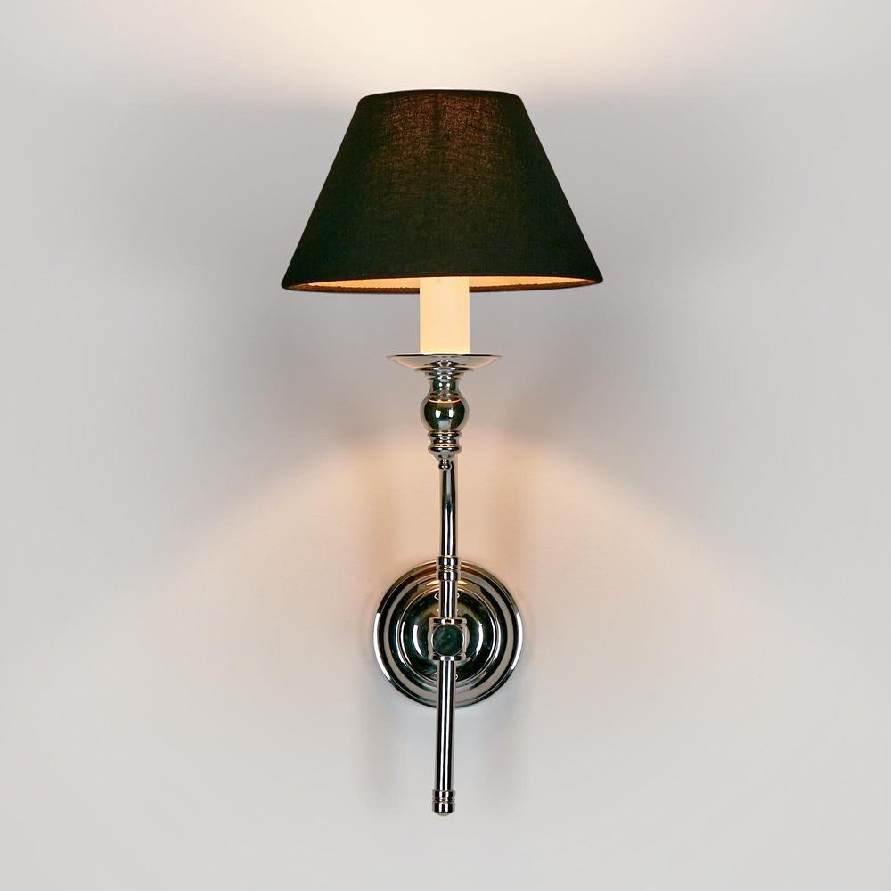 Soho Curved Wall Light Base Shiny Nickel (RRP $286) - Image 3