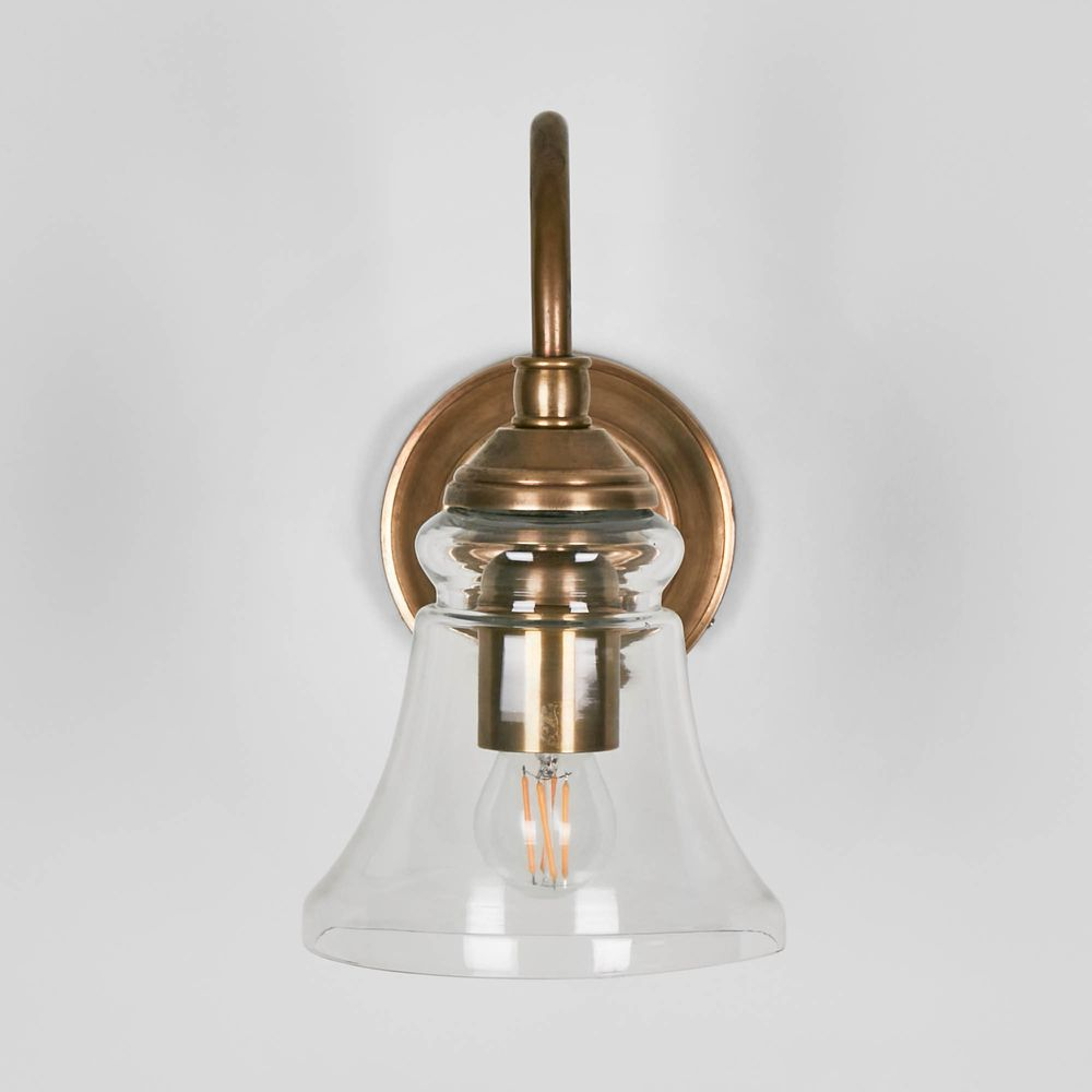 Plaza Wall Light Antique Brass (RRP $429) - Image 2