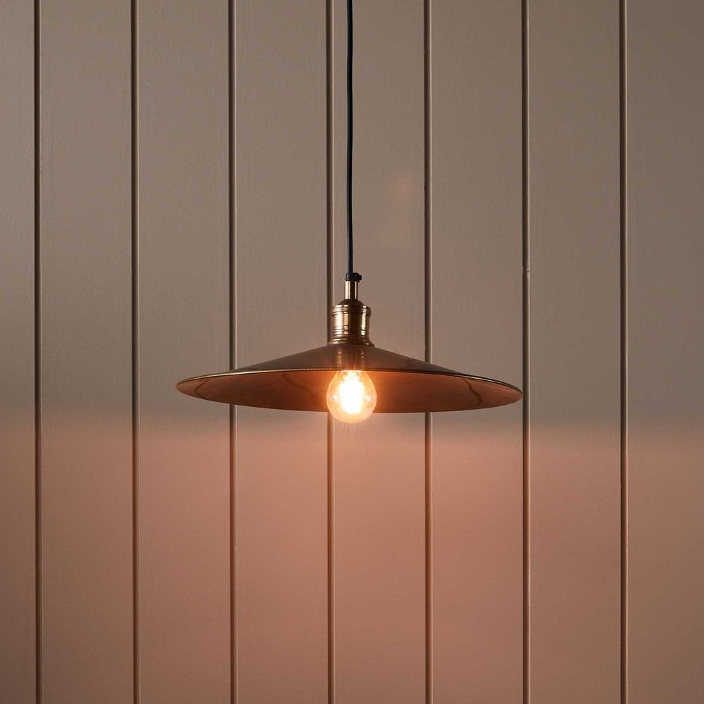 New York Ceiling Pendant Large Brass (RRP $418) - Image 3