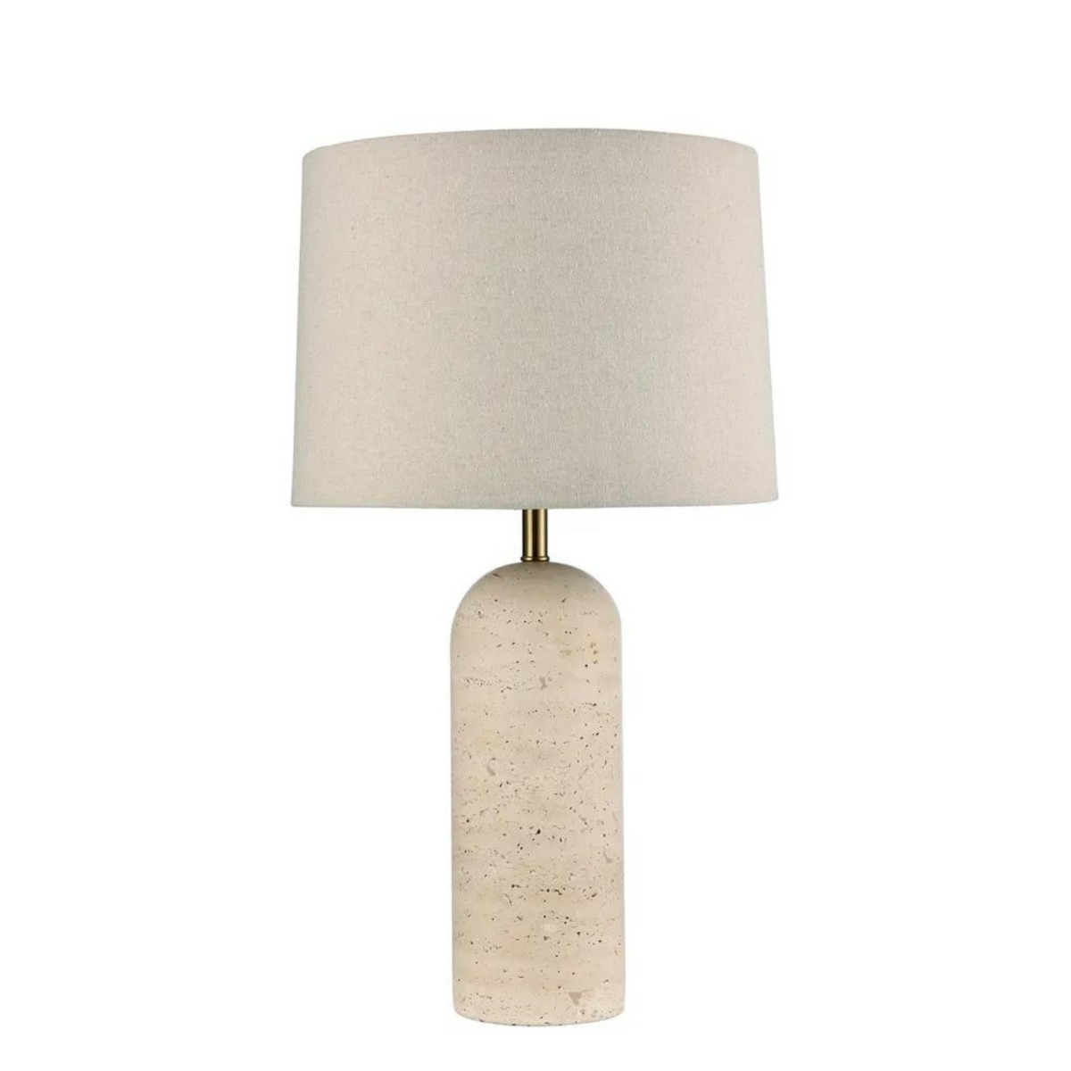 Olsen Travertine Table Lamp & Linen Shade (RRP $415.80) - Image 2