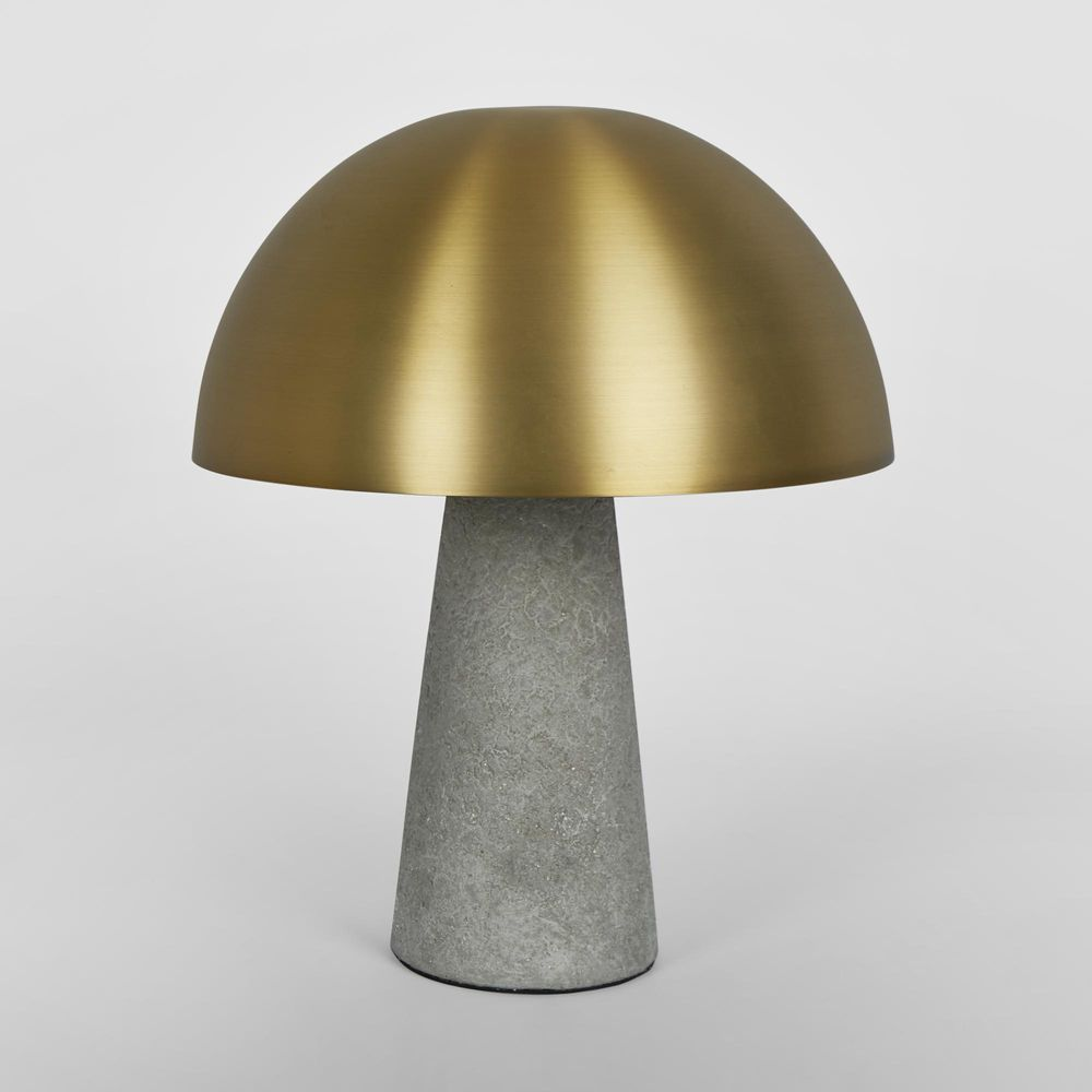 Degraves Concrete & Brass Table Lamp & Shade (RRP $319) - Image 3