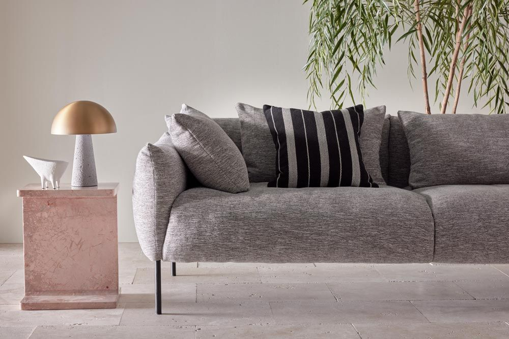 Degraves Concrete & Brass Table Lamp & Shade (RRP $319) - Image 2