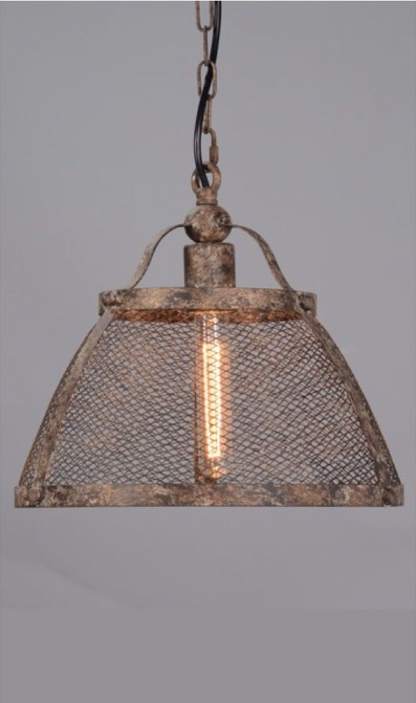 Lorenzo Ceiling Pendant Large Rustic (RRP $616) - Image 2