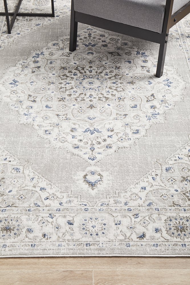 Emotion 77 Hamptons Style Indoor Rug Silver - Image 3