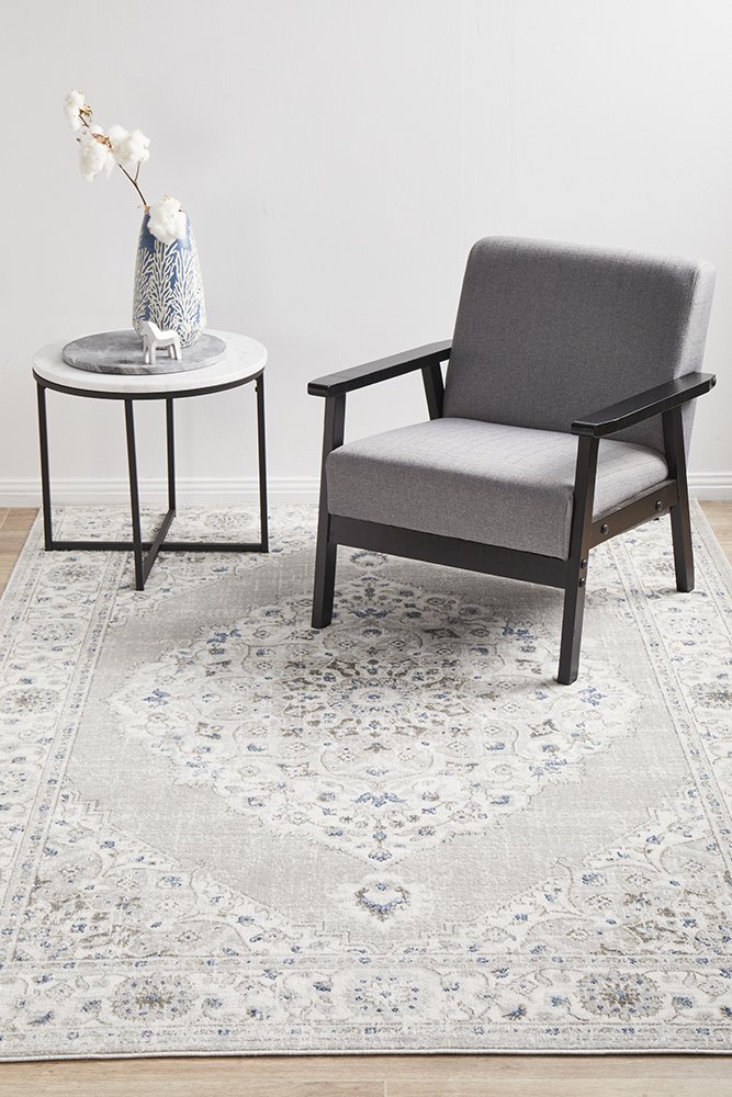 Emotion 77 Hamptons Style Indoor Rug Silver - Image 5