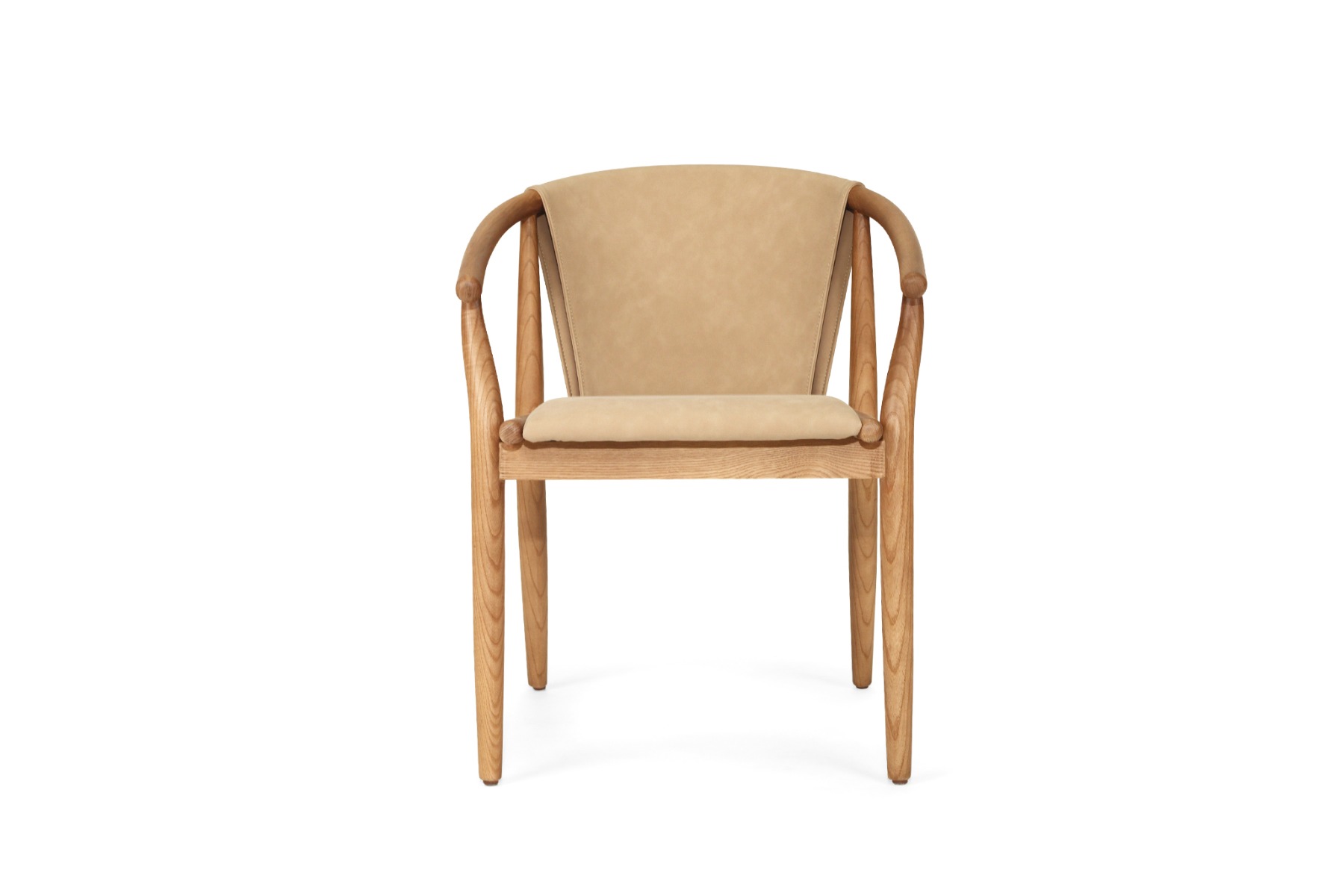 Enzo Dining Chair Light Khaki, Width 59cm x Depth 56cm x Height 76.5cm - Image 16