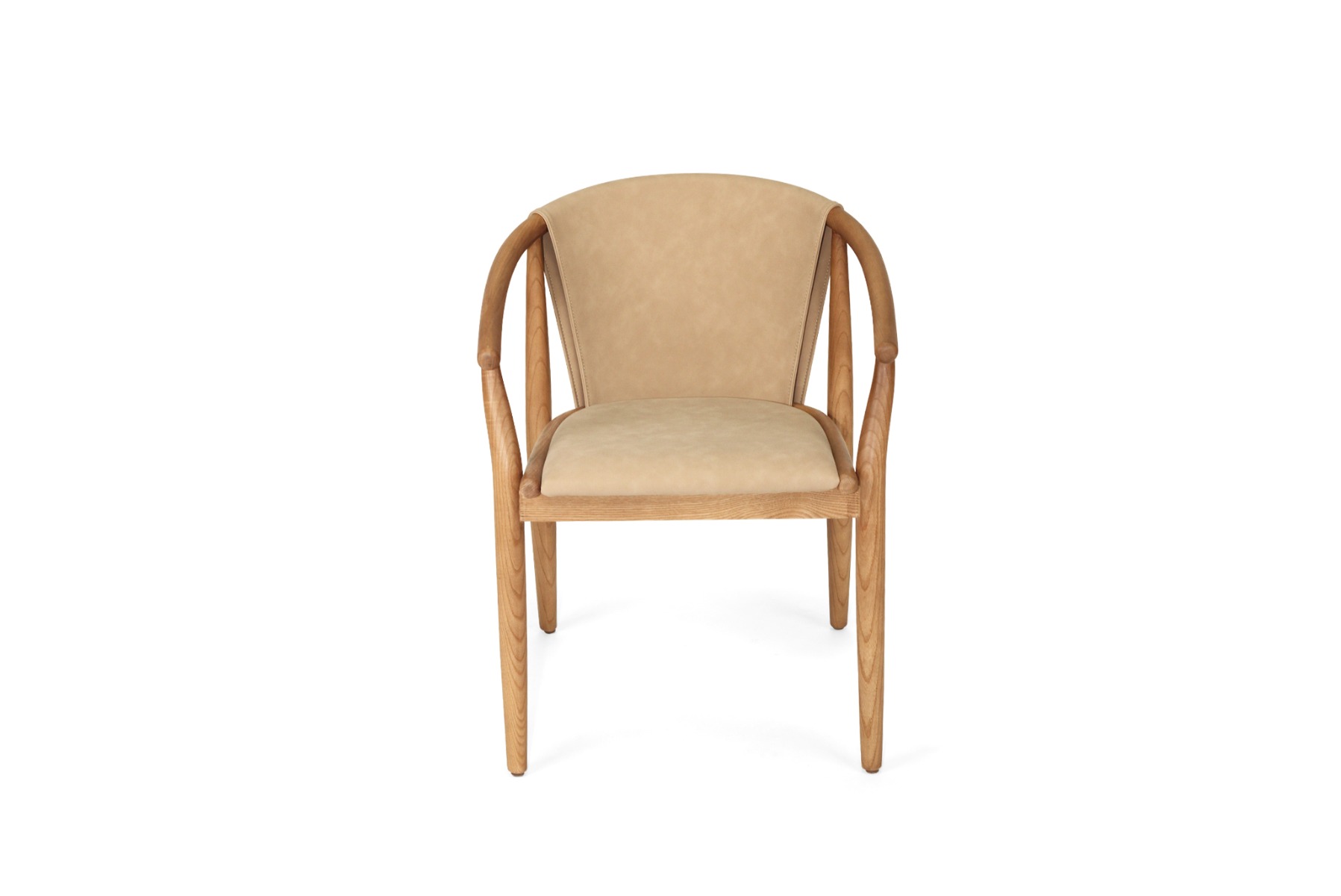 Enzo Dining Chair Light Khaki, Width 59cm x Depth 56cm x Height 76.5cm - Image 15