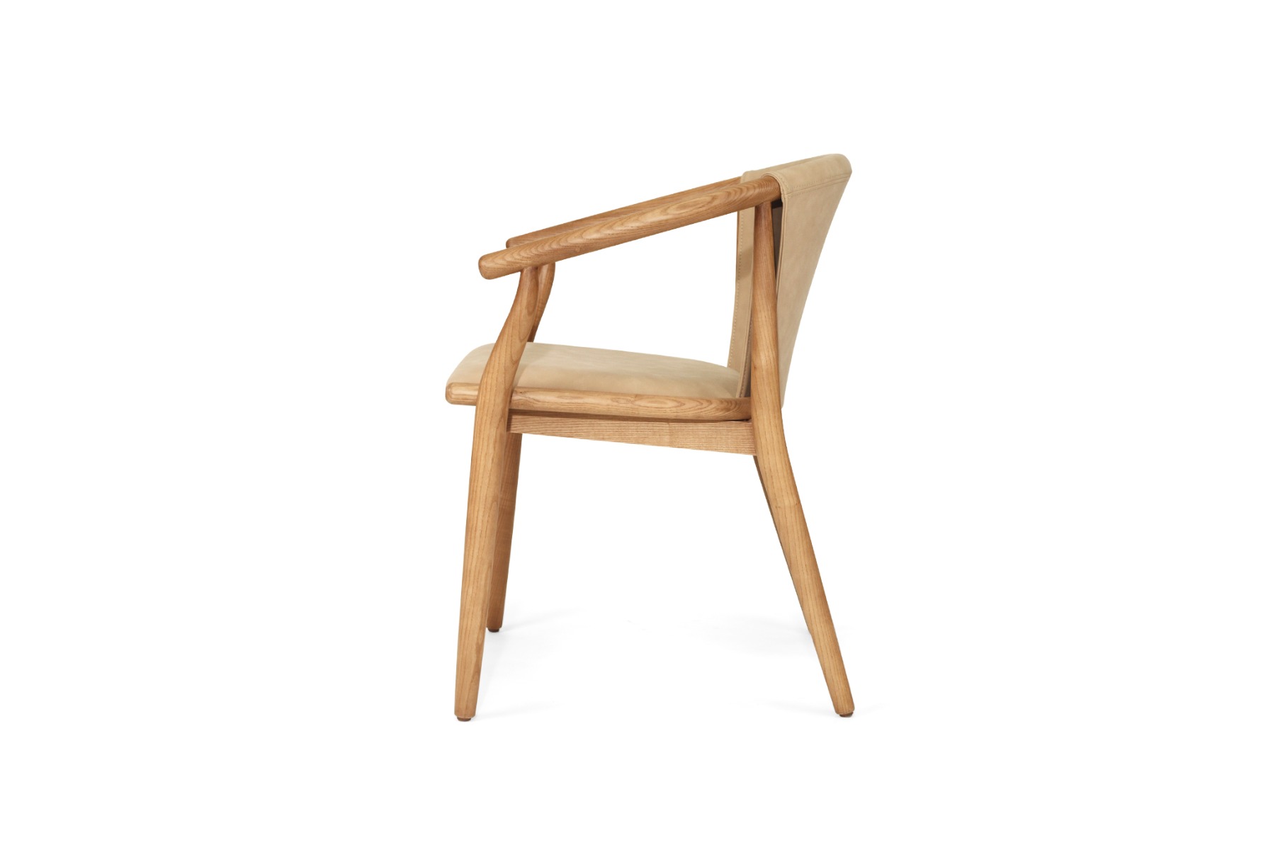 Enzo Dining Chair Light Khaki, Width 59cm x Depth 56cm x Height 76.5cm - Image 14