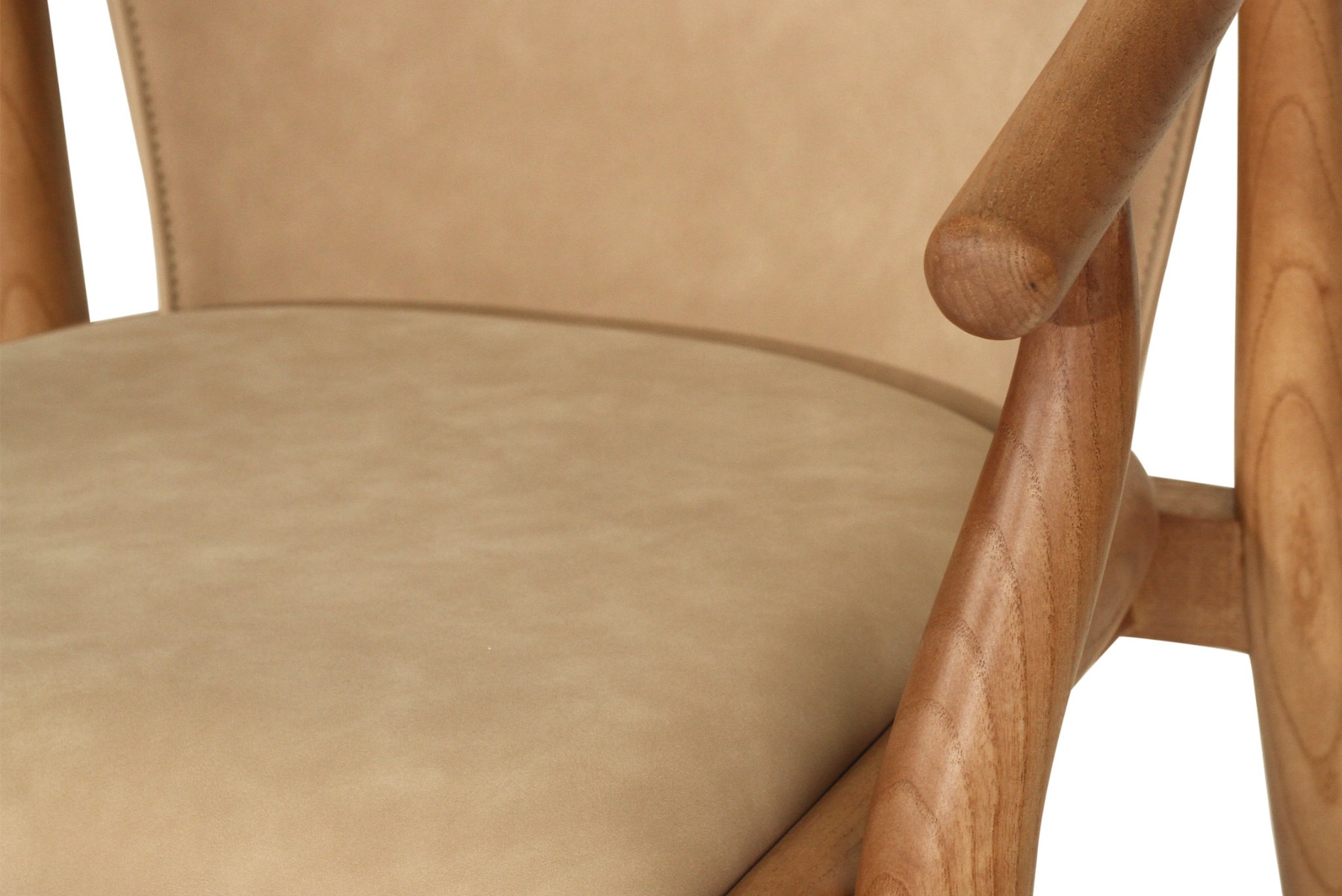 Enzo Dining Chair Light Khaki, Width 59cm x Depth 56cm x Height 76.5cm - Image 11