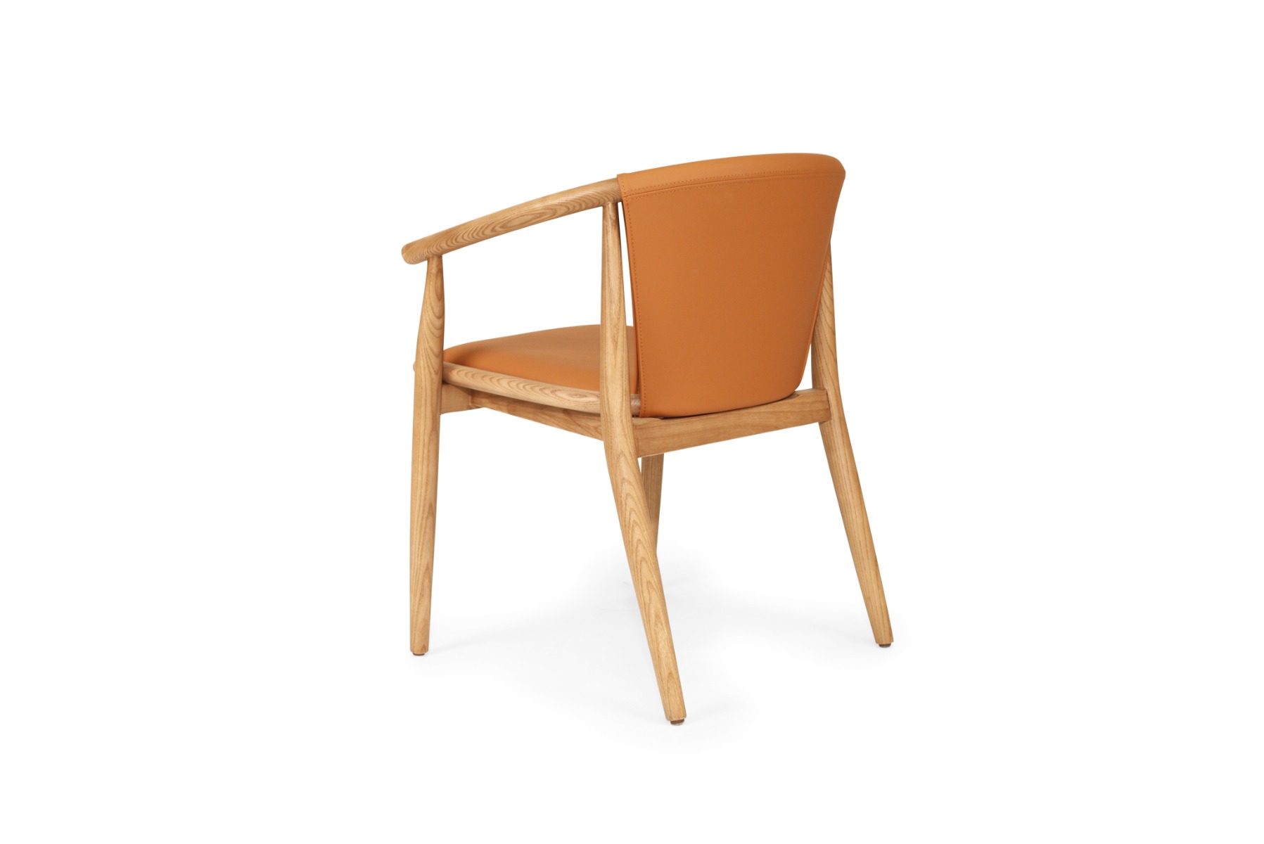 Enzo Dining Chair Tan, Width 59cm x Depth 56cm x Height 76.5cm - Image 7