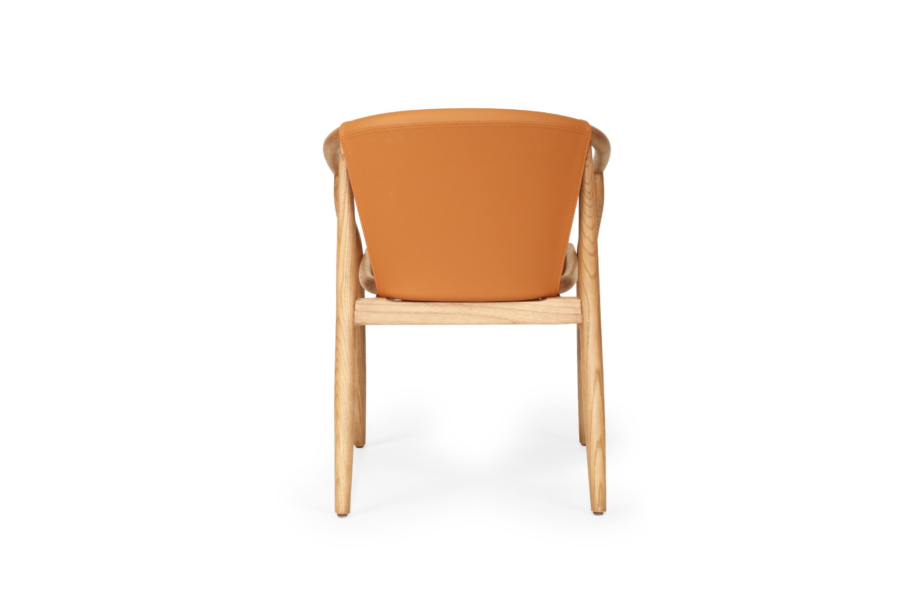 Enzo Dining Chair Tan, Width 59cm x Depth 56cm x Height 76.5cm - Image 6