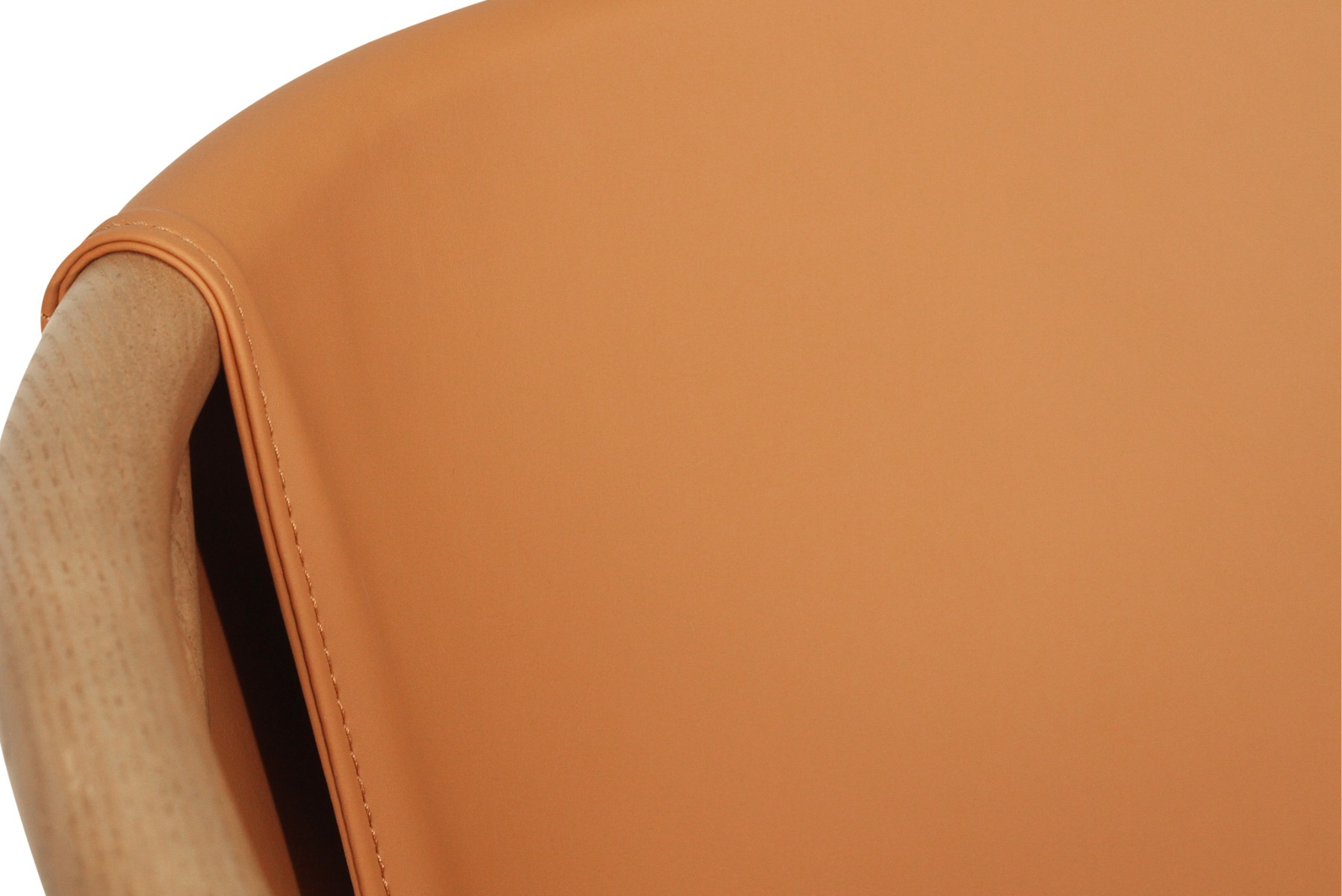 Enzo Dining Chair Tan, Width 59cm x Depth 56cm x Height 76.5cm - Image 4
