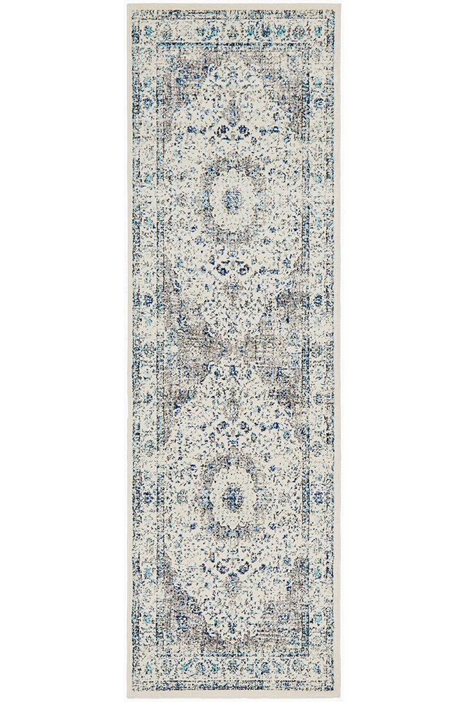 Evoke 251 Hamptons Style Indoor Rug White Runner - Image 4