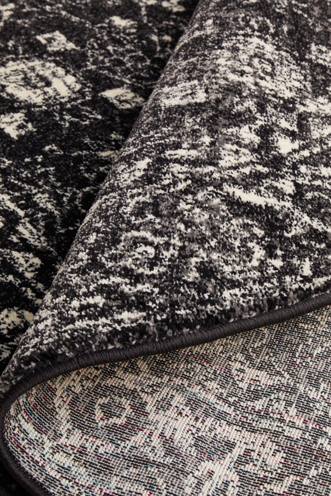 Evoke 252 Hamptons Style Indoor Rug Charcoal Round - Image 9