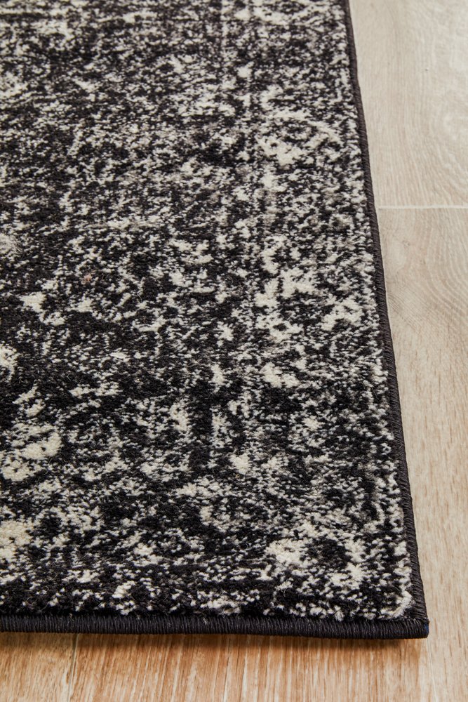 Evoke 252 Hamptons Style Indoor Rug Charcoal Runner - Image 6