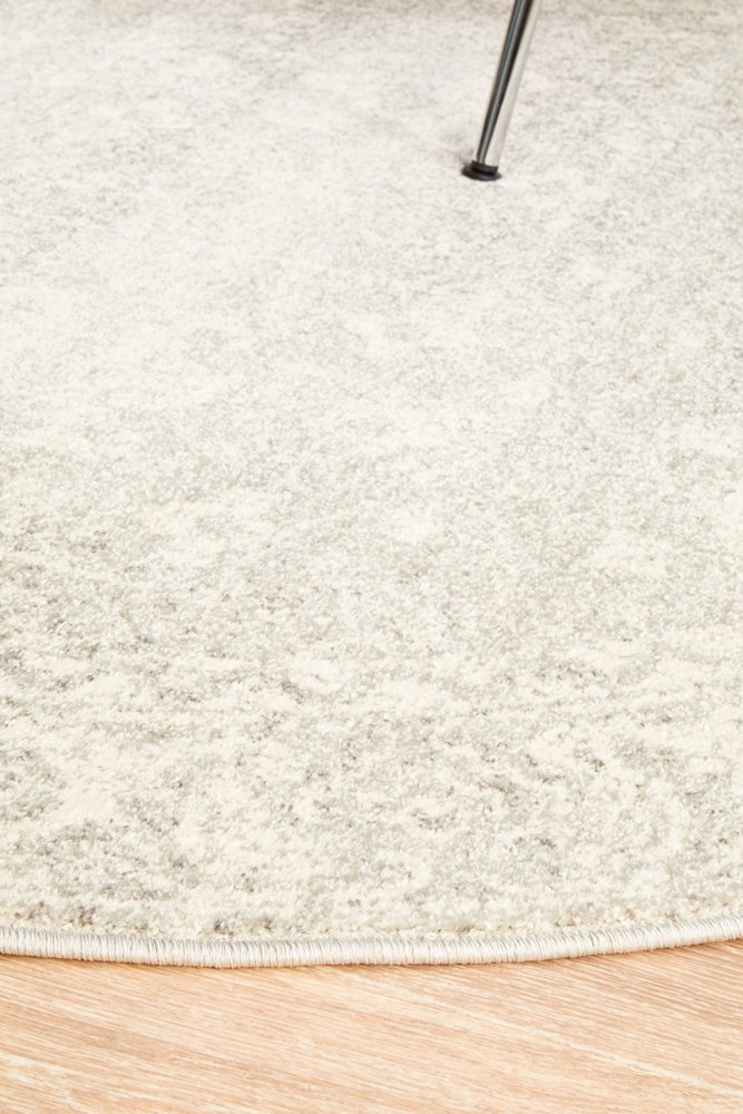 Evoke 252 Hamptons Style Indoor Rug Silver Round - Image 5