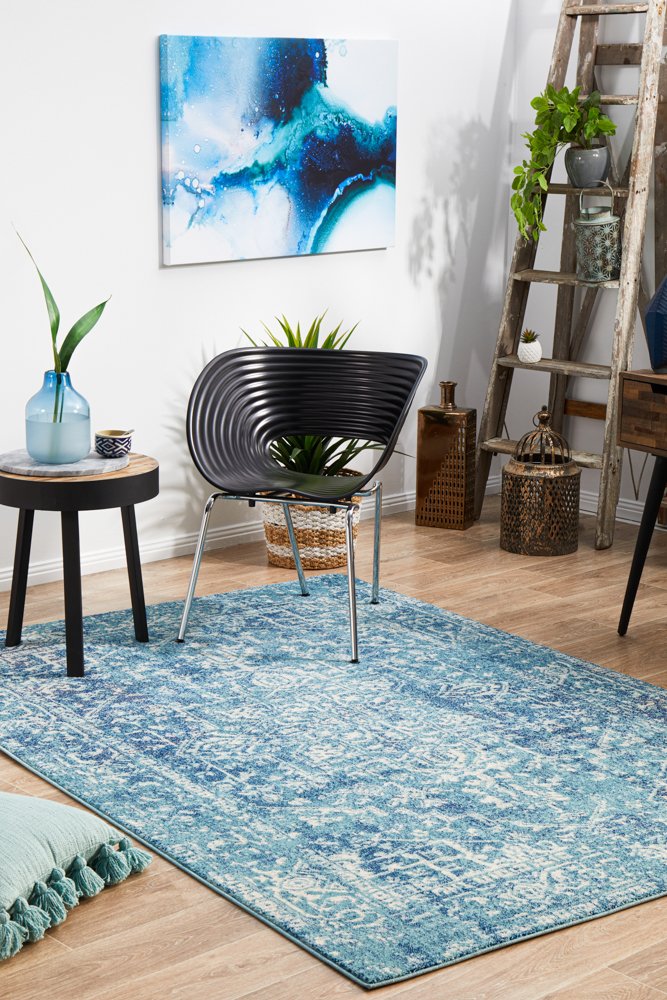 Evoke 253 Hamptons Style Indoor Rug Blue - Image 2