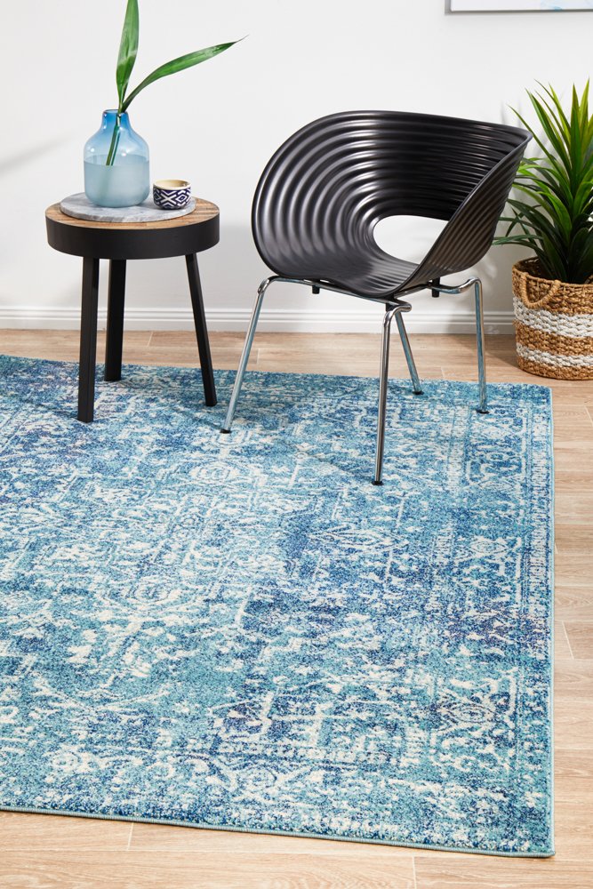Evoke 253 Hamptons Style Indoor Rug Blue - Image 3