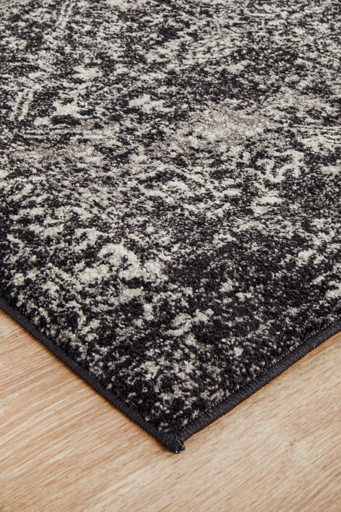 Evoke 253 Hamptons Style Indoor Rug Charcoal Runner - Image 5