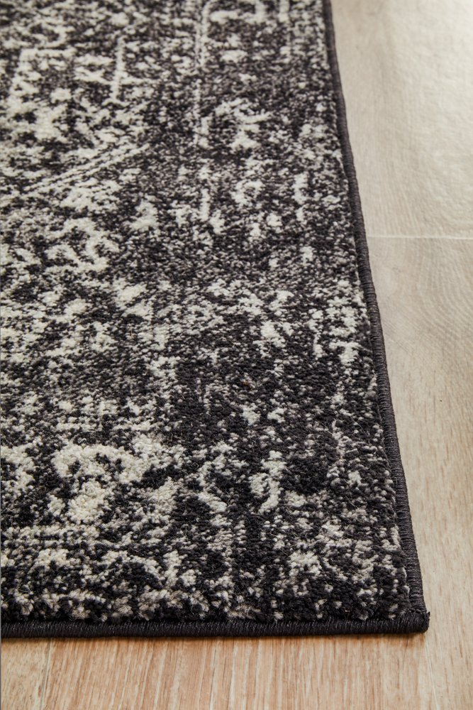 Evoke 253 Hamptons Style Indoor Rug Charcoal Runner - Image 6
