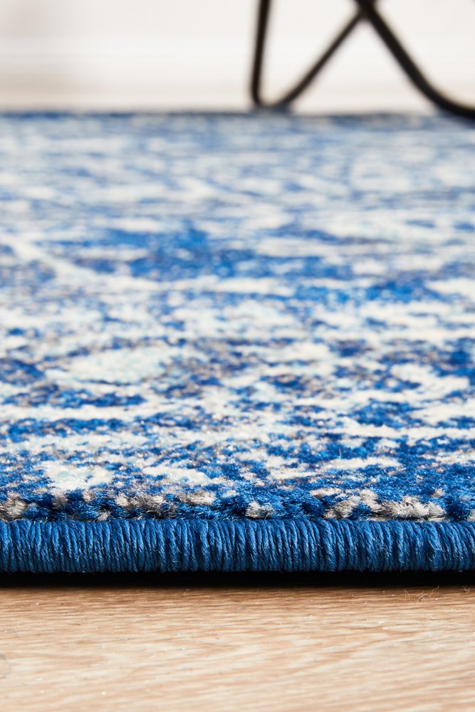 Evoke 253 Hamptons Style Indoor Rug Navy Round - Image 7