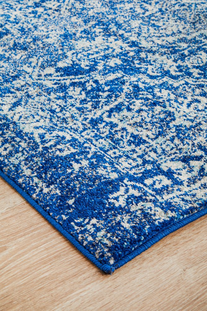 Evoke 253 Hamptons Style Indoor Rug Navy Runner - Image 5