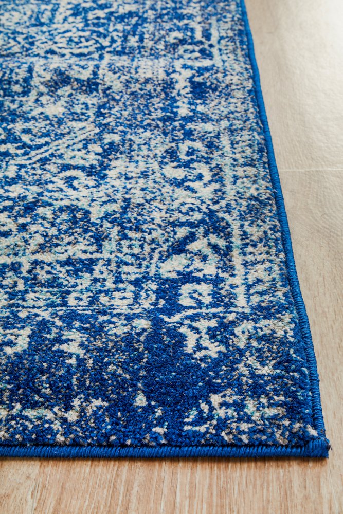 Evoke 253 Hamptons Style Indoor Rug Navy Runner - Image 6