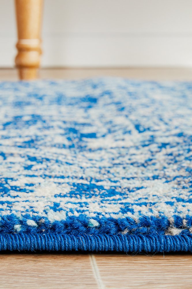 Evoke 253 Hamptons Style Indoor Rug Navy Runner - Image 7