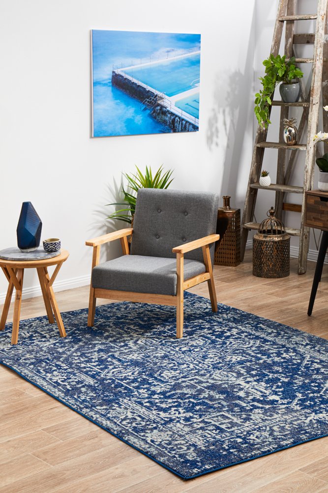 Evoke 253 Hamptons Style Indoor Rug Navy - Image 2