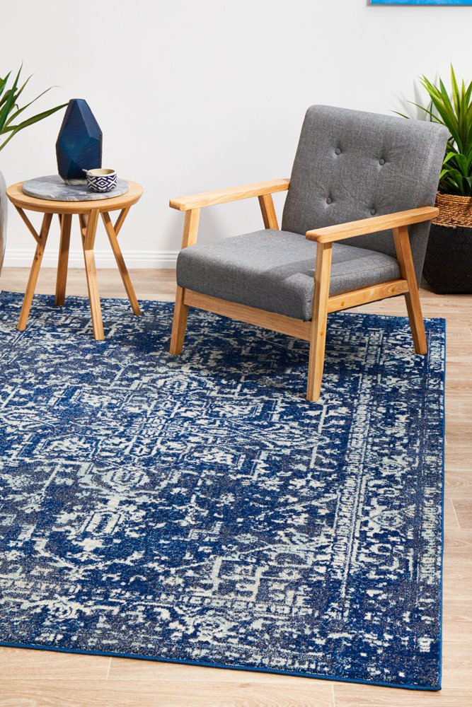 Evoke 253 Hamptons Style Indoor Rug Navy - Image 3