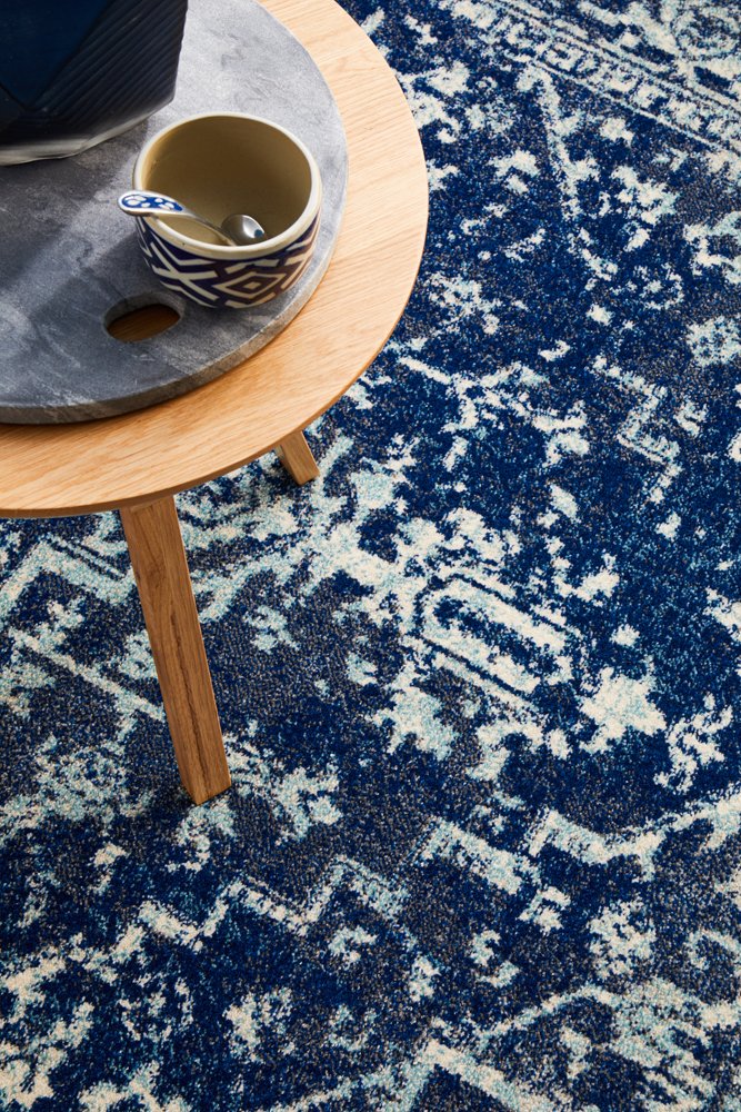 Evoke 253 Hamptons Style Indoor Rug Navy - Image 8